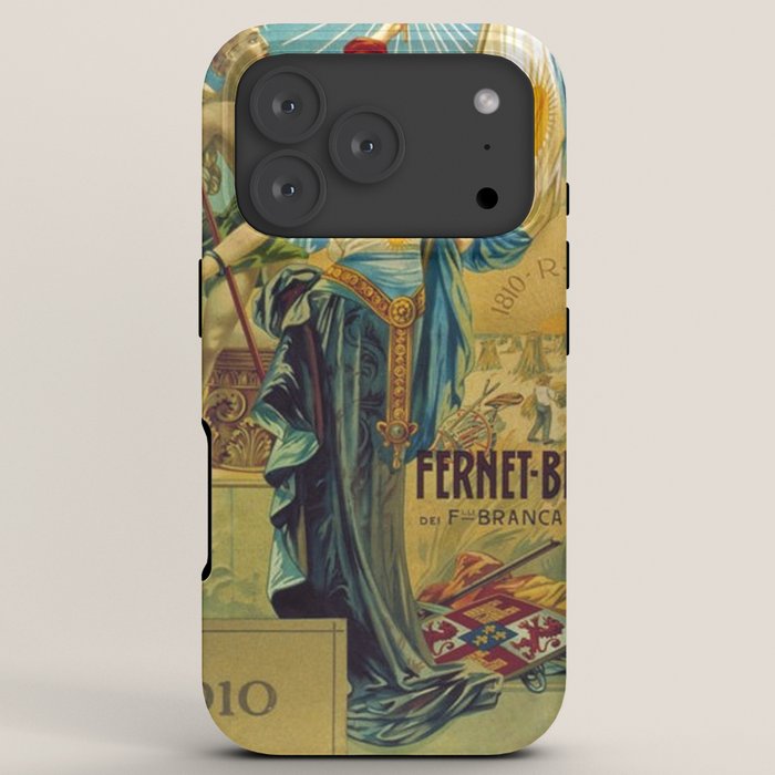 1910 Fernet Branca Liqueur Aperitif Advertisement Poster Print iPhone Case