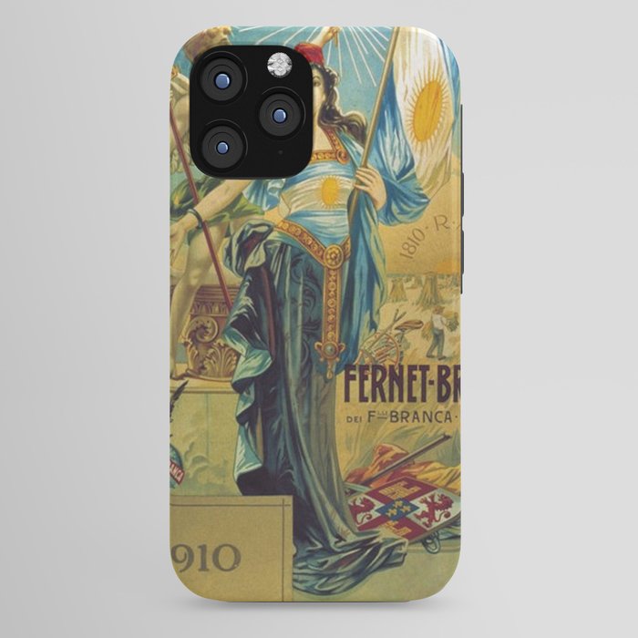 1910 Fernet Branca Liqueur Aperitif Advertisement Poster Print iPhone Case
