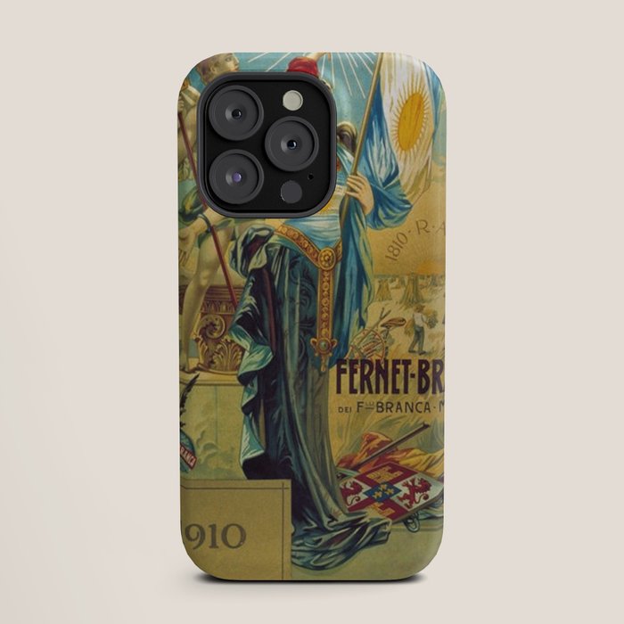 1910 Fernet Branca Liqueur Aperitif Advertisement Poster Print iPhone Case