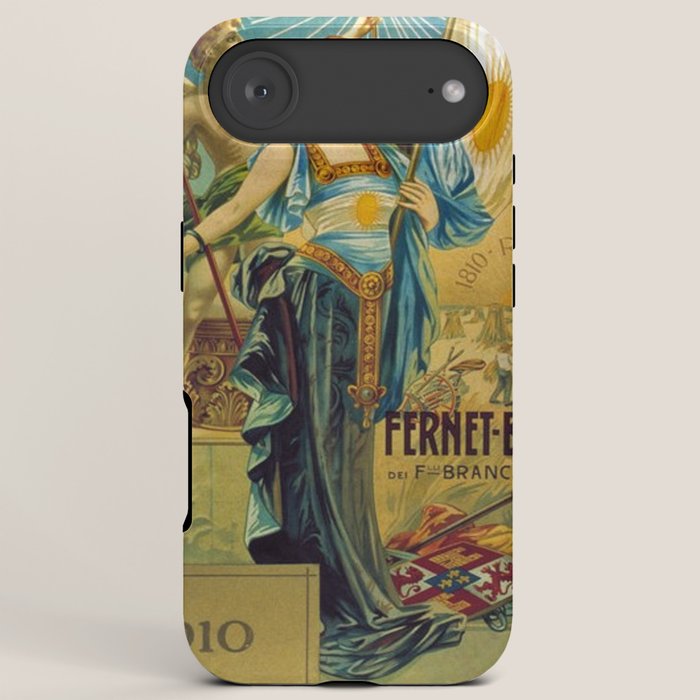 1910 Fernet Branca Liqueur Aperitif Advertisement Poster Print iPhone Case
