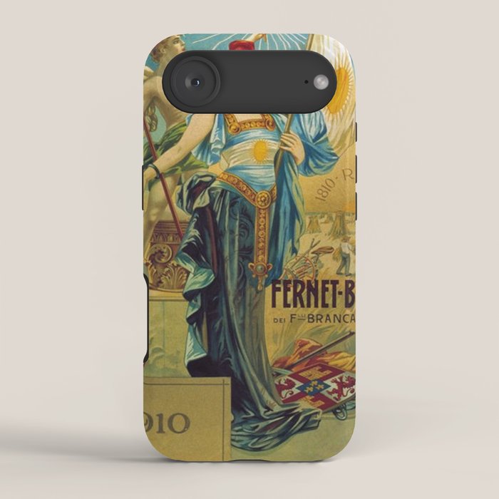1910 Fernet Branca Liqueur Aperitif Advertisement Poster Print iPhone Case