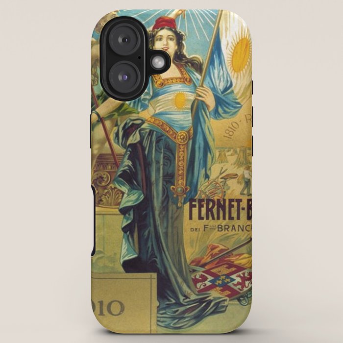 1910 Fernet Branca Liqueur Aperitif Advertisement Poster Print iPhone Case