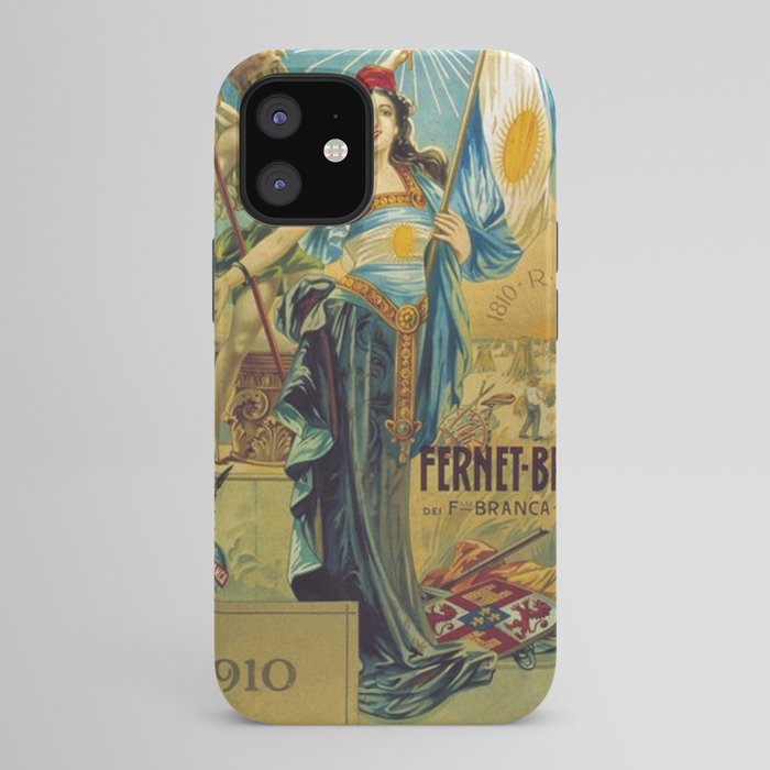 1910 Fernet Branca Liqueur Aperitif Advertisement Poster Print iPhone Case
