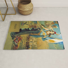 1910 Fernet Branca Liqueur Aperitif Advertisement Poster Print Rug