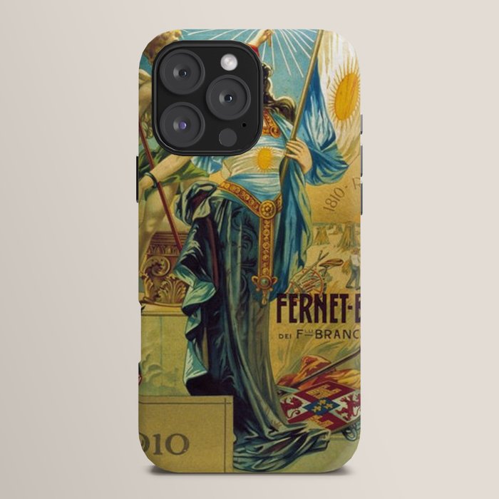 1910 Fernet Branca Liqueur Aperitif Advertisement Poster Print iPhone Case