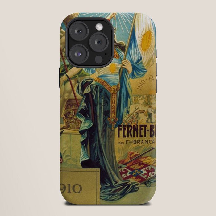1910 Fernet Branca Liqueur Aperitif Advertisement Poster Print iPhone Case