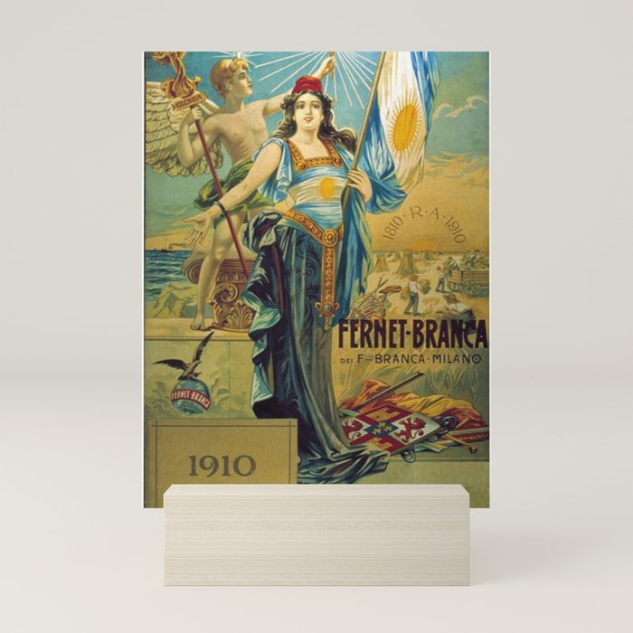 1910 Fernet Branca Liqueur Aperitif Advertisement Poster Print Mini Art Print
