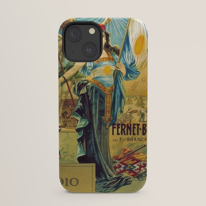 1910 Fernet Branca Liqueur Aperitif Advertisement Poster Print iPhone Case