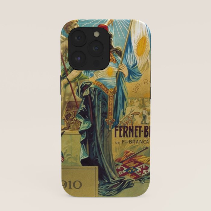 1910 Fernet Branca Liqueur Aperitif Advertisement Poster Print iPhone Case