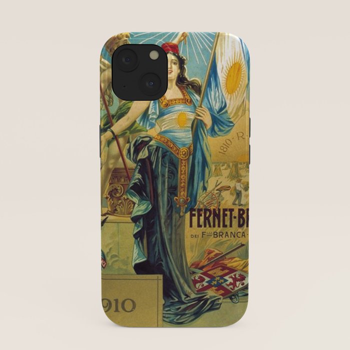 1910 Fernet Branca Liqueur Aperitif Advertisement Poster Print iPhone Case