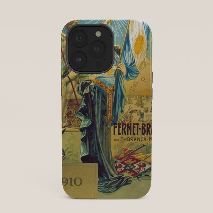 1910 Fernet Branca Liqueur Aperitif Advertisement Poster Print iPhone Case