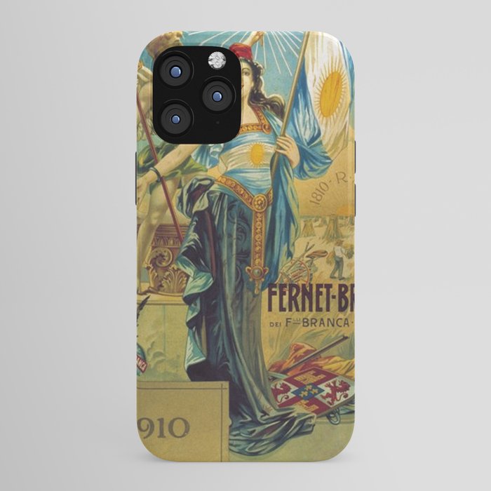 1910 Fernet Branca Liqueur Aperitif Advertisement Poster Print iPhone Case