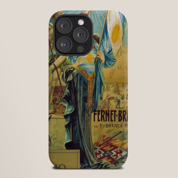 1910 Fernet Branca Liqueur Aperitif Advertisement Poster Print iPhone Case