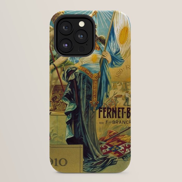 1910 Fernet Branca Liqueur Aperitif Advertisement Poster Print iPhone Case