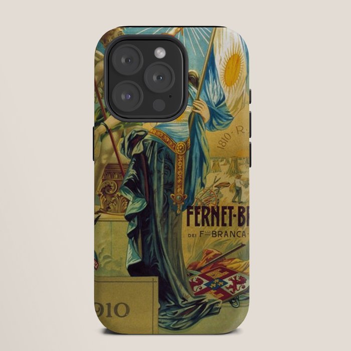 1910 Fernet Branca Liqueur Aperitif Advertisement Poster Print iPhone Case