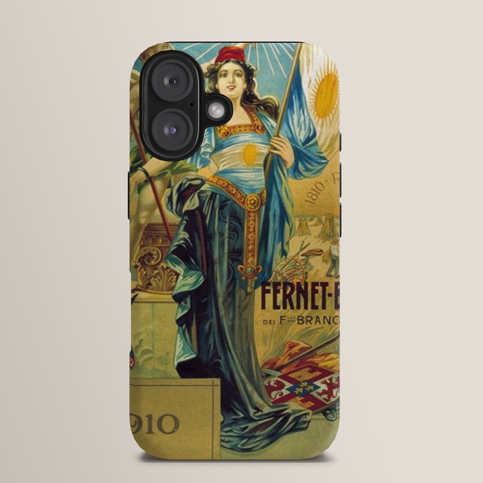 1910 Fernet Branca Liqueur Aperitif Advertisement Poster Print iPhone Case