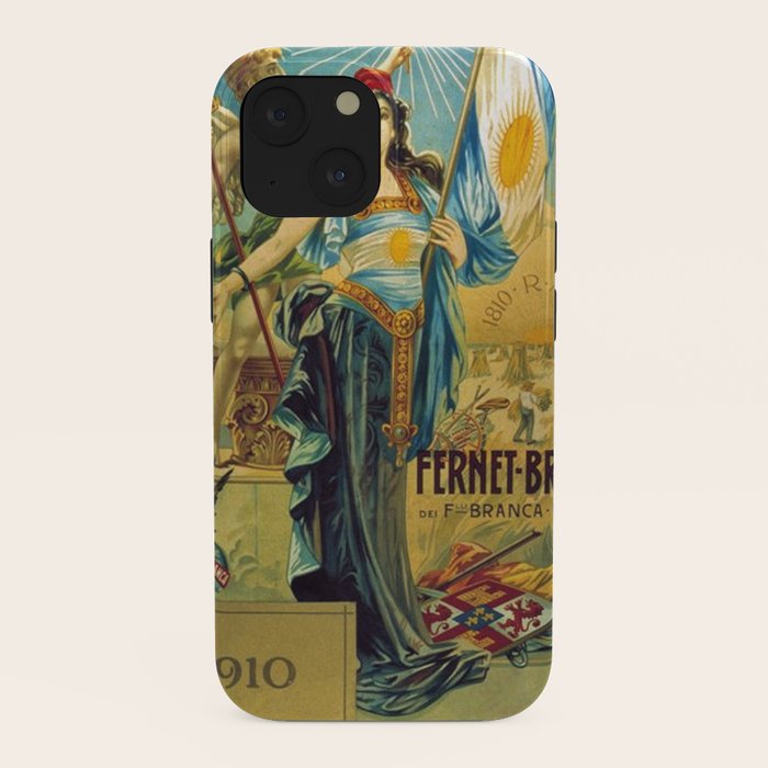 1910 Fernet Branca Liqueur Aperitif Advertisement Poster Print iPhone Case