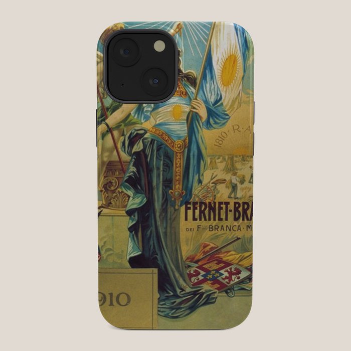 1910 Fernet Branca Liqueur Aperitif Advertisement Poster Print iPhone Case