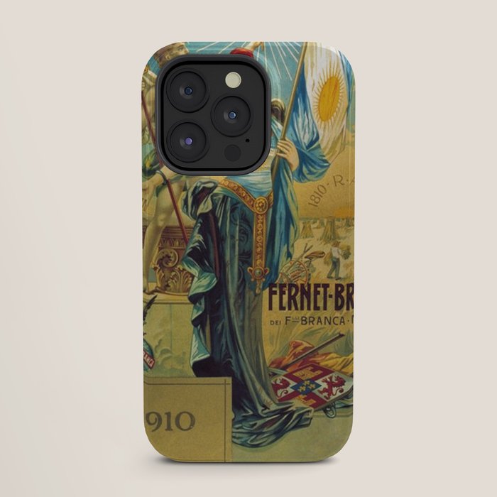1910 Fernet Branca Liqueur Aperitif Advertisement Poster Print iPhone Case