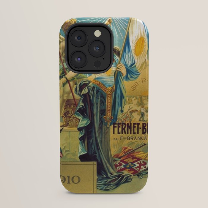 1910 Fernet Branca Liqueur Aperitif Advertisement Poster Print iPhone Case