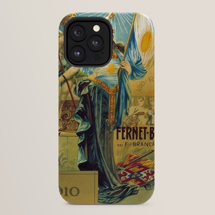 1910 Fernet Branca Liqueur Aperitif Advertisement Poster Print iPhone Case
