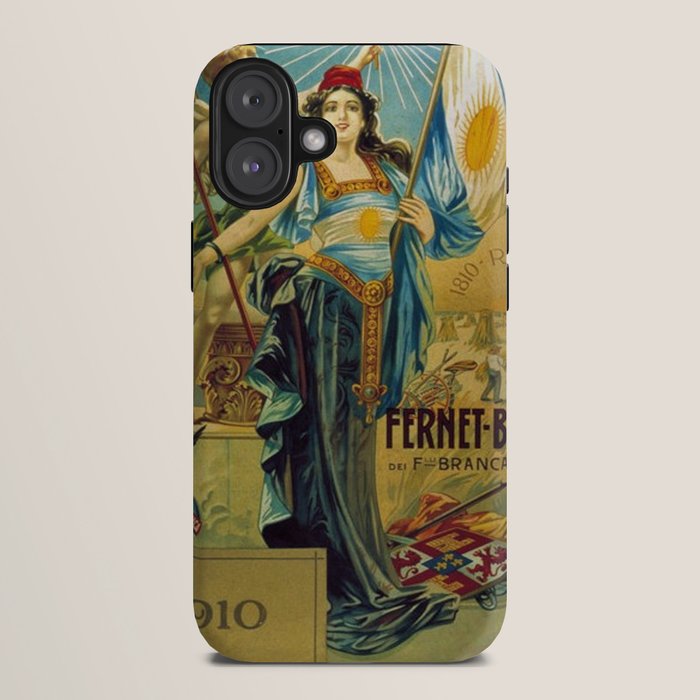 1910 Fernet Branca Liqueur Aperitif Advertisement Poster Print iPhone Case
