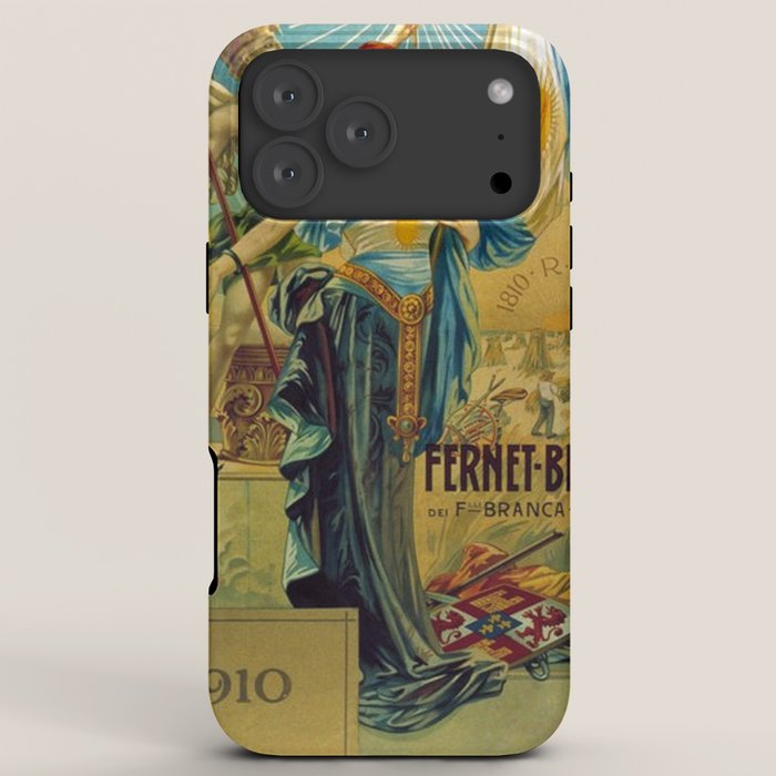 1910 Fernet Branca Liqueur Aperitif Advertisement Poster Print iPhone Case
