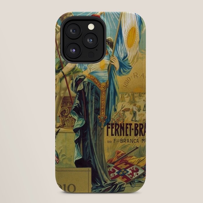 1910 Fernet Branca Liqueur Aperitif Advertisement Poster Print iPhone Case