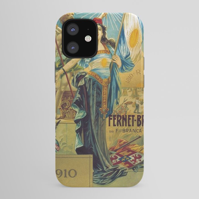 1910 Fernet Branca Liqueur Aperitif Advertisement Poster Print iPhone Case
