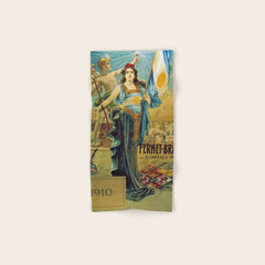 1910 Fernet Branca Liqueur Aperitif Advertisement Poster Print Bath Towel