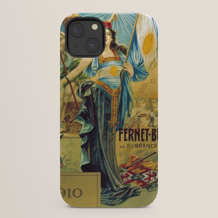 1910 Fernet Branca Liqueur Aperitif Advertisement Poster Print iPhone Case