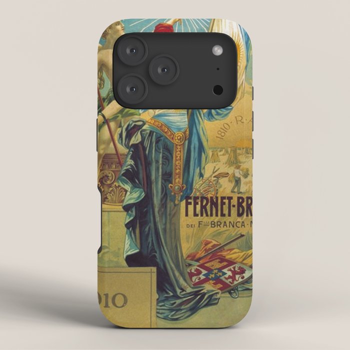 1910 Fernet Branca Liqueur Aperitif Advertisement Poster Print iPhone Case