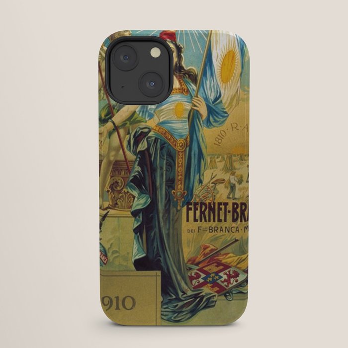 1910 Fernet Branca Liqueur Aperitif Advertisement Poster Print iPhone Case