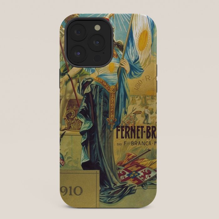 1910 Fernet Branca Liqueur Aperitif Advertisement Poster Print iPhone Case