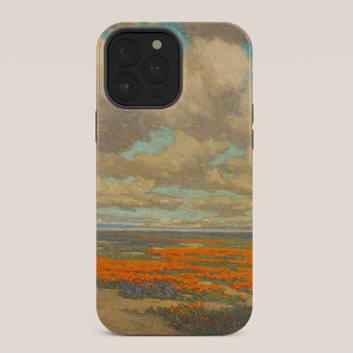1911 Granville Redmond - A Field of California Poppies iPhone Case