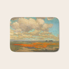 1911 Granville Redmond - A Field of California Poppies Bath Mat
