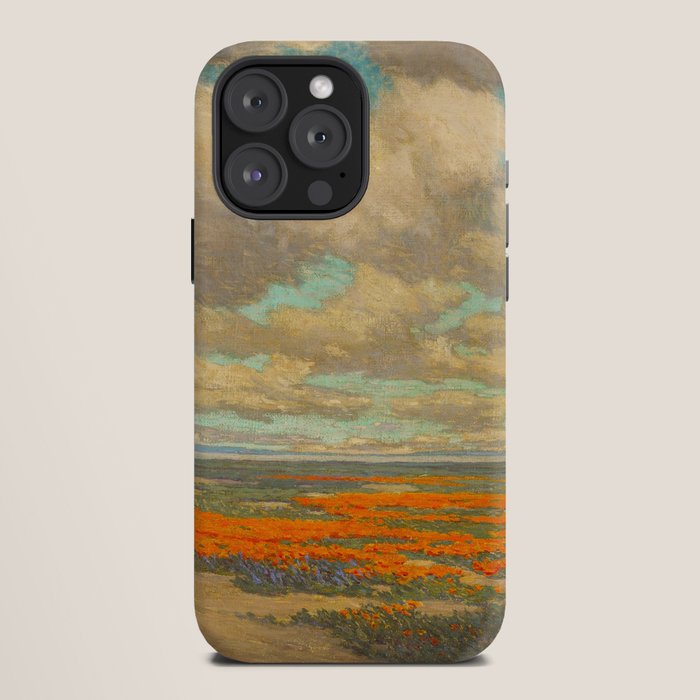 1911 Granville Redmond - A Field of California Poppies iPhone Case