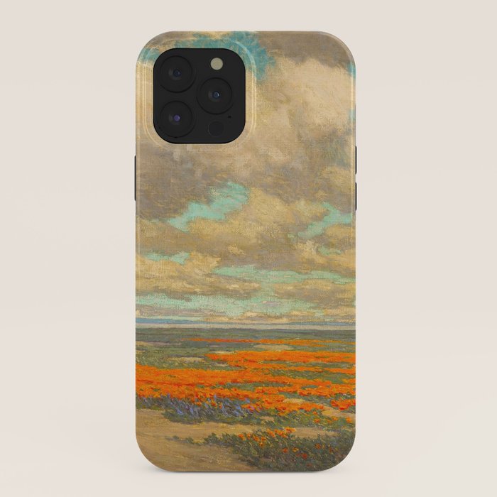 1911 Granville Redmond - A Field of California Poppies iPhone Case