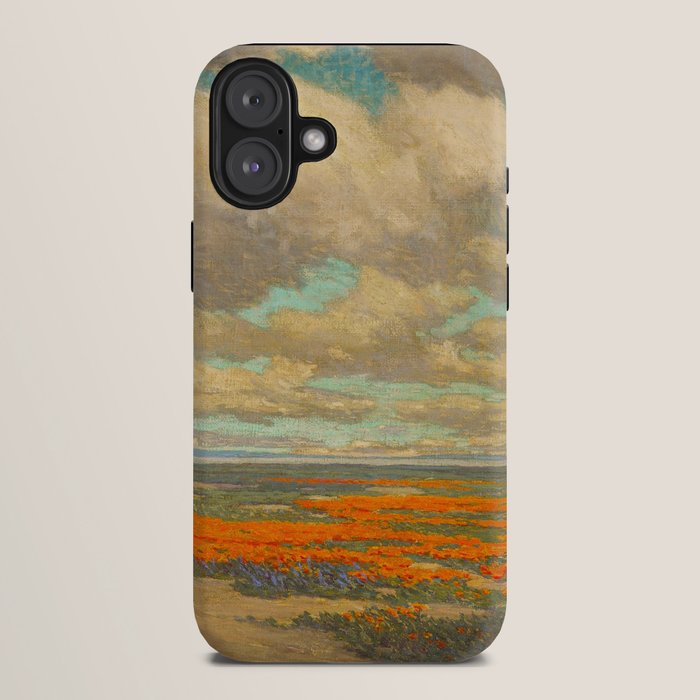 1911 Granville Redmond - A Field of California Poppies iPhone Case