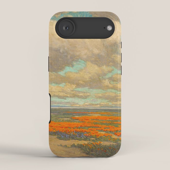 1911 Granville Redmond - A Field of California Poppies iPhone Case