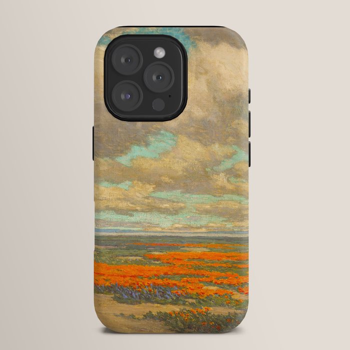 1911 Granville Redmond - A Field of California Poppies iPhone Case