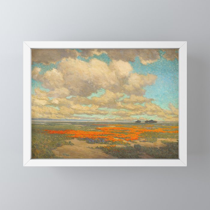 1911 Granville Redmond - A Field of California Poppies Mini Art Print