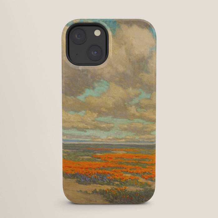 1911 Granville Redmond - A Field of California Poppies iPhone Case
