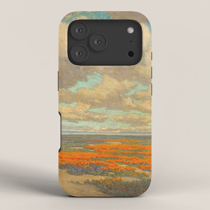 1911 Granville Redmond - A Field of California Poppies iPhone Case