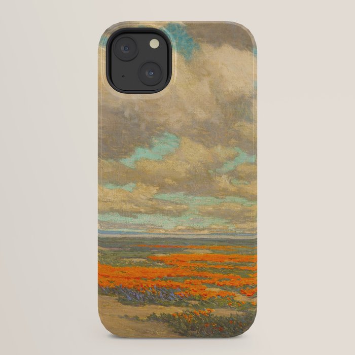 1911 Granville Redmond - A Field of California Poppies iPhone Case