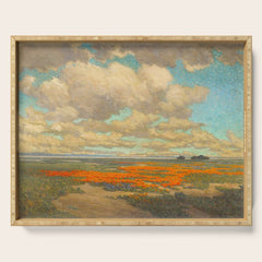 1911 Granville Redmond - A Field of California Poppies Serving Tray