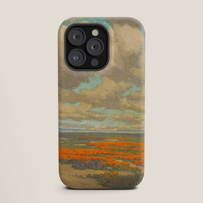 1911 Granville Redmond - A Field of California Poppies iPhone Case