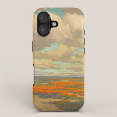 1911 Granville Redmond - A Field of California Poppies iPhone Case