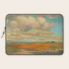 1911 Granville Redmond - A Field of California Poppies Laptop Sleeve