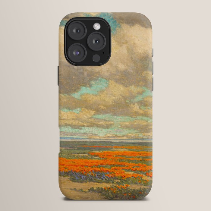 1911 Granville Redmond - A Field of California Poppies iPhone Case